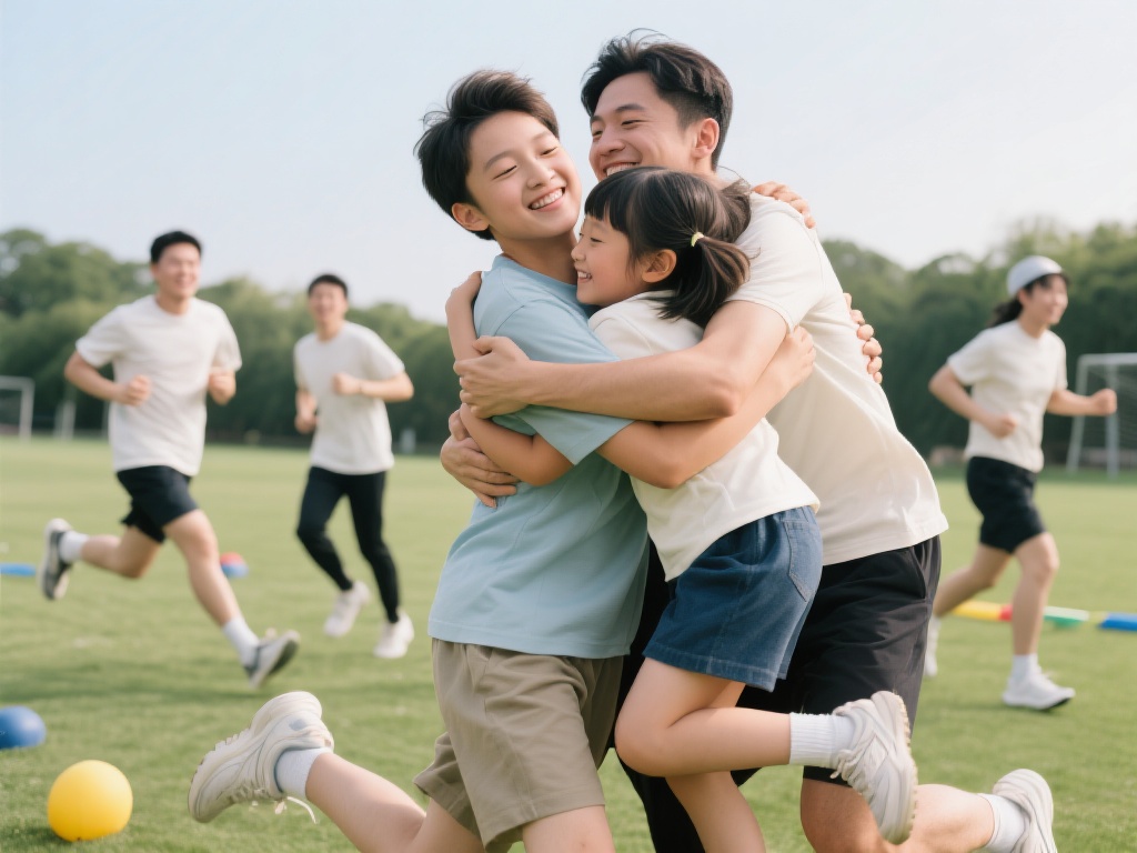 爱的抱抱体育游戏是一种结合了体育运动和情感互动的趣